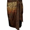 Lily | Brown & Black Tiger Gradient Tie-Waist Skirt - Women