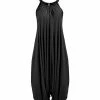 Lily | Black High-Neck Harem Jumpsuit - Women