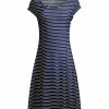 Lily | Navy & White Stripe Cap-Sleeve Dress - Women & Plus