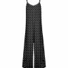 Lily | Black & White Polka Dot Sleeveless Wide-Leg Jumpsuit - Women