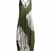 Lily | Green & White Floral Racerback Harem Jumpsuit - Women