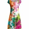 Lily | Pink & Orange Floral Cap-Sleeve Dress - Women & Plus