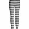 Lily | Black & White Stripe Leggings - Women & Plus