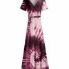 Lily | Lavender & Purple Wrap Maxi Dress - Plus