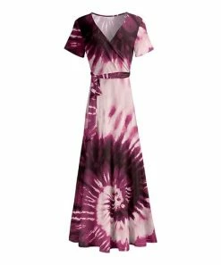 Lily | Lavender & Purple Wrap Maxi Dress - Plus