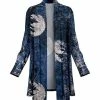 Lily | Blue & Black Moon Open Cardigan - Women