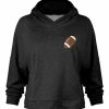 Lily | Black Football Hoodie - Women