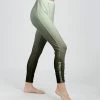 Lily | Green Ombré Button-Accent Hacci Knit Leggings - Women