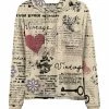 Lily | Beige & Black Floral 'Vintage' Chest-Pocket Hoodie - Women & Plus