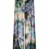 Lily | Purple & Black Tie-Dye Drawstring Gaucho Pants - Plus
