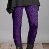 Lily | Purple Leopard Leggings - Plus