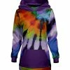 Lily | Purple & Orange Tie-Dye Hoodie - Women & Plus