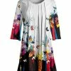 Lily | White & Red Bird Pleated Tunic - Women