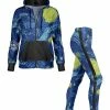 Lily | Black & Navy Starry Night Zip-Up Hoodie & Side-Stripe Leggings - Women