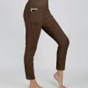Lily | Brown Pocket Leggings - Plus