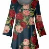 Lily | Gray & Rose Floral Tunic - Women