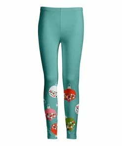 Lily | Turquoise & Red Ornaments Leggings - Plus