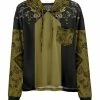 Lily | Green & Black Floral Chest-Pocket Hoodie - Women & Plus