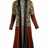 Lily | Rust & Yellow Leopard Open Duster - Plus