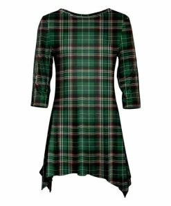 Lily | Green & Red Plaid Sidetail Tunic - Women & Plus