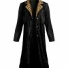 Lily | Black & Brown Leopard Velvet Duster - Plus