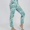 Lily | Blue & Aqua Floral Pocket Leggings - Women