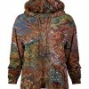Lily | Orange Marble Loose Fit Front-Pocket Hoodie - Women & Plus