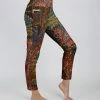 Lily | Rust Marble Pocket High-Waist Leggings - Women