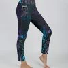 Lily | Purple & Turquoise Floral Pocket Leggings - Women & Plus