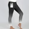 Lily | Black & White Ombré Pocket High-Waist Leggings - Plus