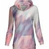 Lily | Rose & Lavender Abstract Kangaroo-Pocket Hoodie - Women & Plus