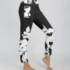 Lily | Black & White Foliage Pocket High-Waist Leggings - Women & Plus