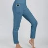Lily | Turquoise Pocket High-Waist Leggings - Plus