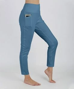 Lily | Turquoise Pocket High-Waist Leggings - Plus