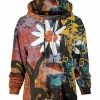 Lily | Orange Floral Loose Fit Pocket Hoodie - Women & Plus