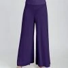 Lily | Purple Palazzo Pants - Plus