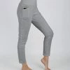 Lily | Light Gray High-Waist Pocket Leggings - Plus