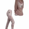 Lily | Lavender Cutout-Back Hoodie & Pink Leopard Pocket Leggings - Women & Plus