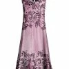 Lily | Pink & Black Floral Sleeveless A-Line Dress - Women & Plus