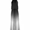 Lily | Black & White Ombré Sleeveless Blouson Dress - Women & Plus