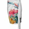 Lily | White & Teal Floral Tie-Waist Pencil Skirt - Plus