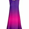 Lily | Pink & Purple Ombré Sleeveless Shift Dress - Women & Plus