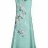 Lily | Blue & Pink Floral Sleeveless Shift Dress - Women & Plus