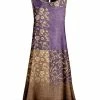 Lily | Purple & Yellow Floral Patchwork Sleeveless Shift Dress - Women & Plus