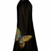 Lily | Black & Brown Butterfly Yoke Dress - Women & Plus