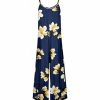 Lily | Navy & Yellow Floral Wide-Leg Jumpsuit