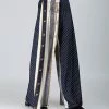 Lily | Navy & Gold Geometric Dot Palazzo Pants - Women