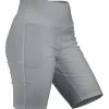 Lily | Light Gray Bike Shorts - Plus