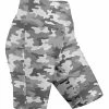 Lily | Gray & White Camo Bike Shorts - Plus