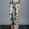 Lily | Gray & White Daisy Drawstring Lounge Pants - Women & Plus